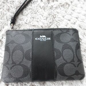 Coach Monochrome Signature Wristlet